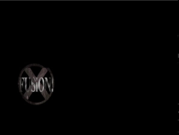 A circled X logo reading FUSION! in stone-grey tones